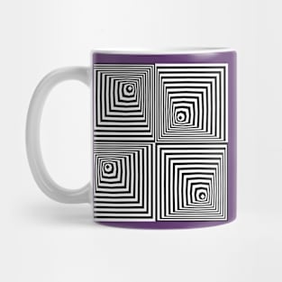 optical illusion pyramids Mug